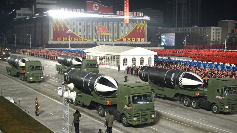 North Korea displayed what it said was 'the world's most powerful weapon' at a parade last month [File: KCNA via Reuters]