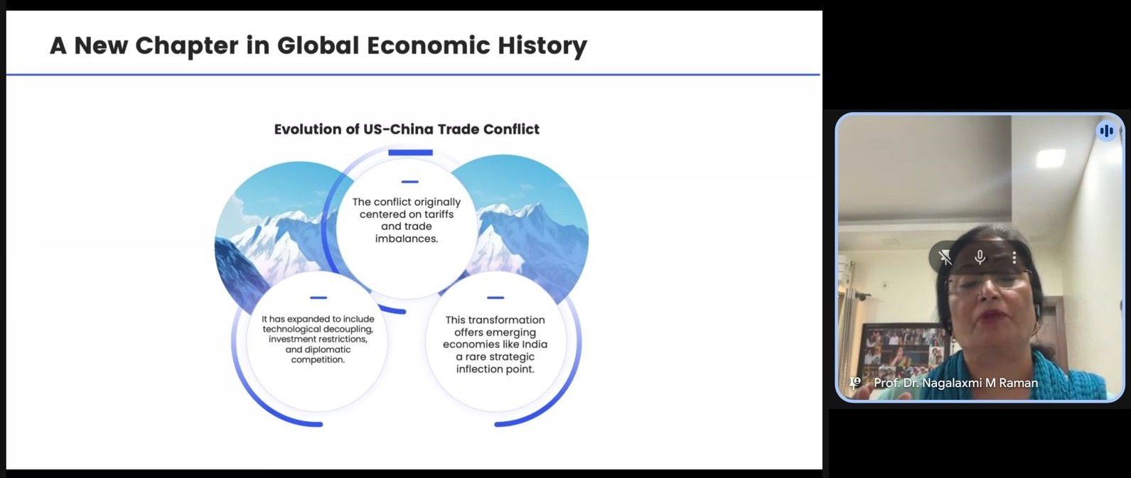 Press Release – Webinar on “Economic Crossroads: How the US-China Trade Rift Shapes India’s Strategic Future”